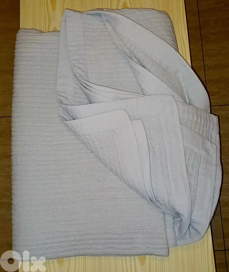 IKEA KASTANJ 100% cotton bedspread 260×280 cm – light grey 3