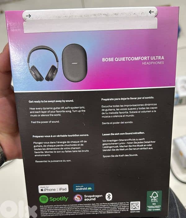 Bose Quiet Comfort Ultra Headphones dark black 1