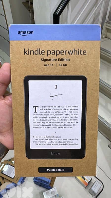 Amazon Kindle paper white signature edition gen 12 32gb metallic black 0