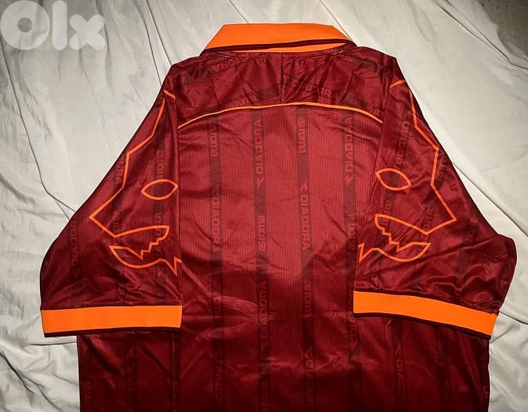 roma diadora 2000 home rare jersey 5