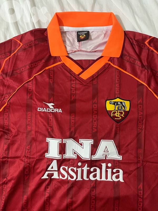 roma diadora 2000 home rare jersey 10
