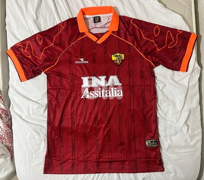 roma diadora 2000 home rare jersey 12