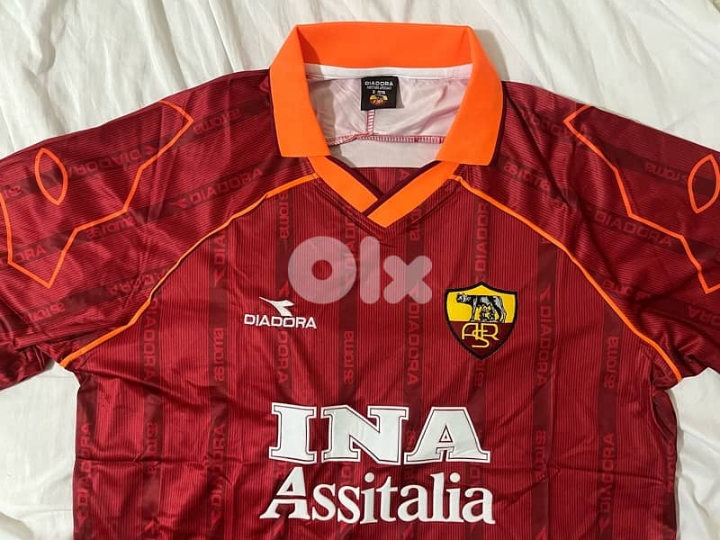 roma diadora 2000 home rare jersey 13