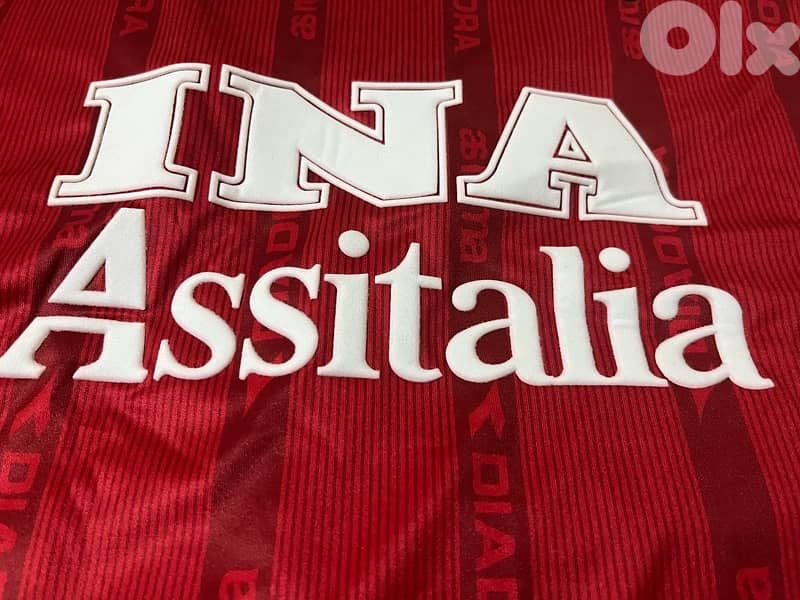 roma diadora 2000 home rare jersey 14