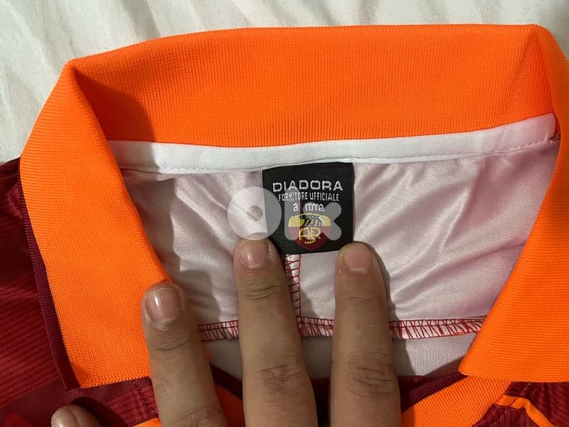roma diadora 2000 home rare jersey 15