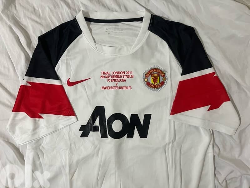 Manchester United 2010 nike away jersey the final champions mention 0