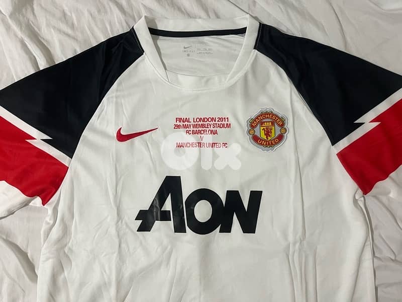 Manchester United 2010 nike away jersey the final champions mention 2