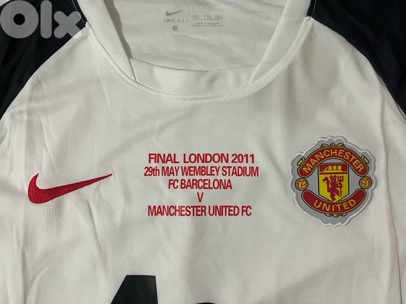 Manchester United 2010 nike away jersey the final champions mention 3