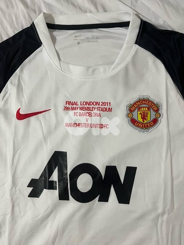 Manchester United 2010 nike away jersey the final champions mention 4