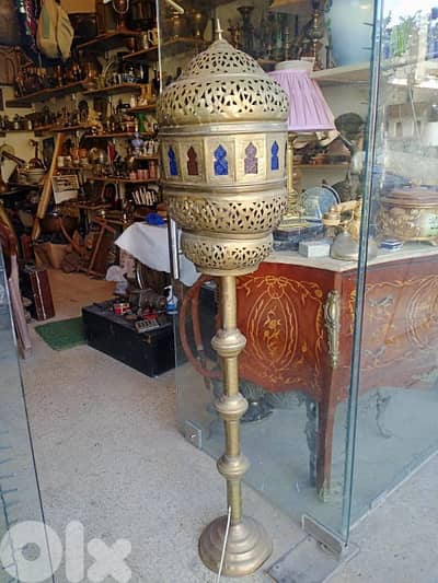 فانوس لمبادير أنتيك نحاس أصفر ١٥٢سم