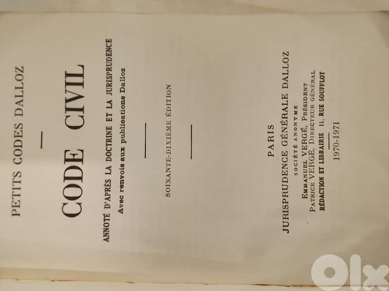 code civil Dalloz annoté 1970-1971 1