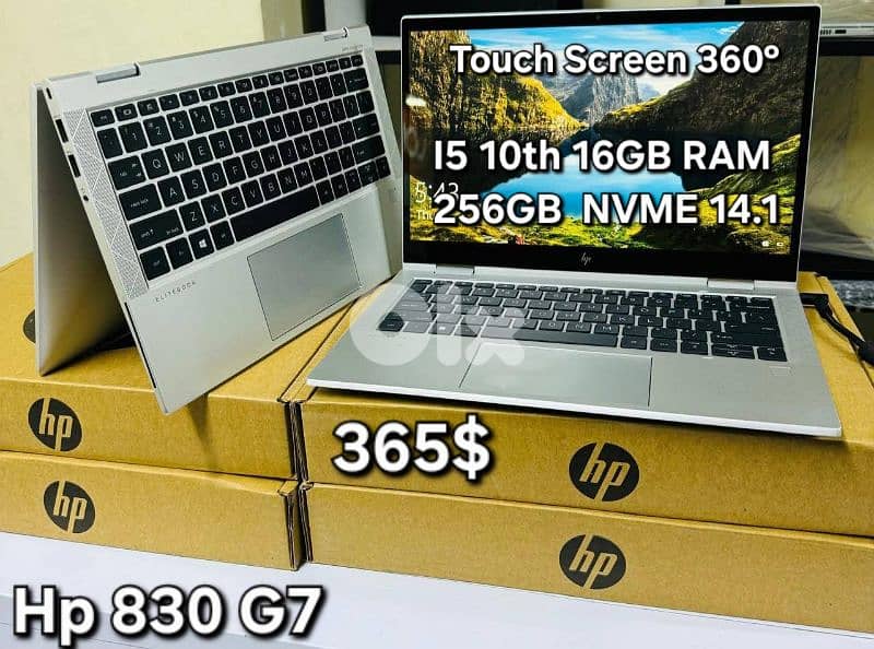 hp i5 10th 16GB RAM 256gb NVME 14.1 360° 0
