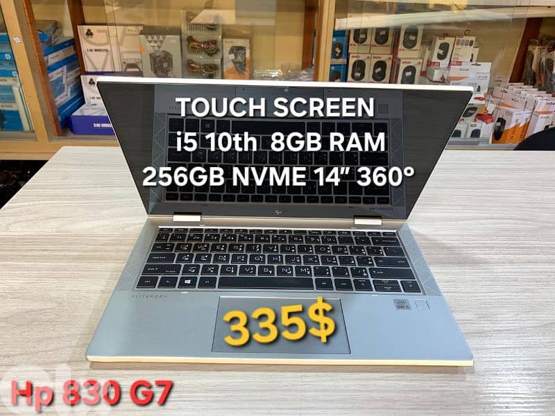 hp i5 10th 16GB RAM 256gb NVME 14.1 360° 1
