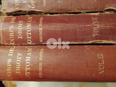 droit ottoman 1906,3 livres references corps de droit ottoman,
