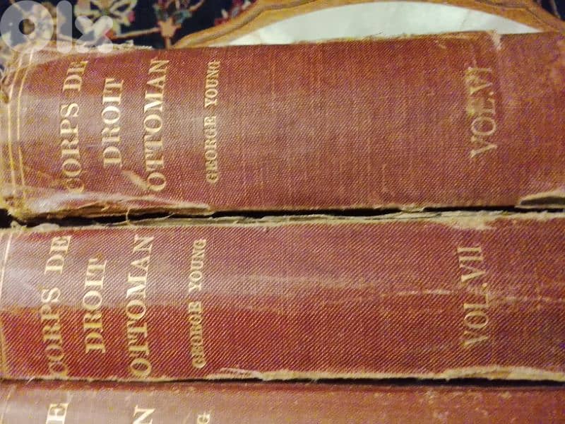 droit ottoman 1906,3 livres references corps de droit ottoman, 1