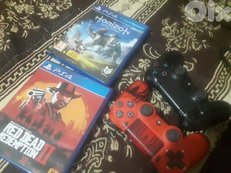 Ps4 slim 5ar2a ajdad model+2cd+mskteyn =200$ 1