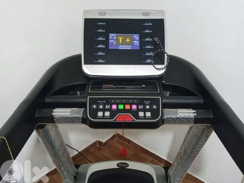 fitness line treadmill 3hp motor power automatic incline 6