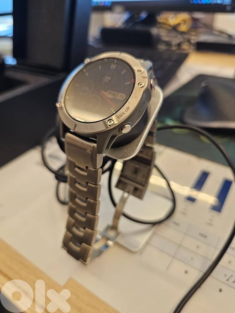 gramin Fenix 6 sapphire , premium multi sport GPS watch | titanium 10