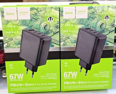 HOCO ADAPTER FOUR PORTS CHARGER 67W OUTPUT MAX CS27A