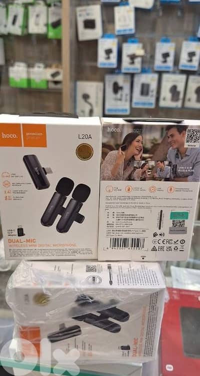 HOCO DUAL-MIC WIRELESS MINI DIGITAL MICROPHONE L20A