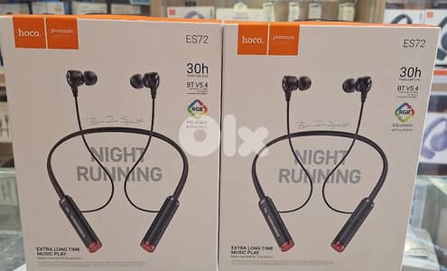 Hoco neck mounted bylt earphones night running es72