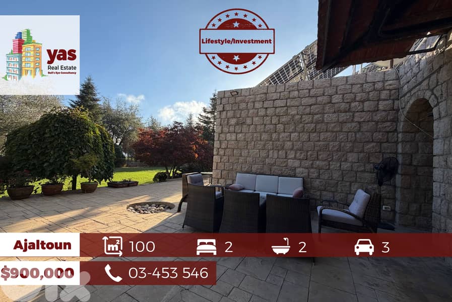 Ajaltoun 100m2 Villa | 2000m2 Land | Ultra Unique Property | PES | 0