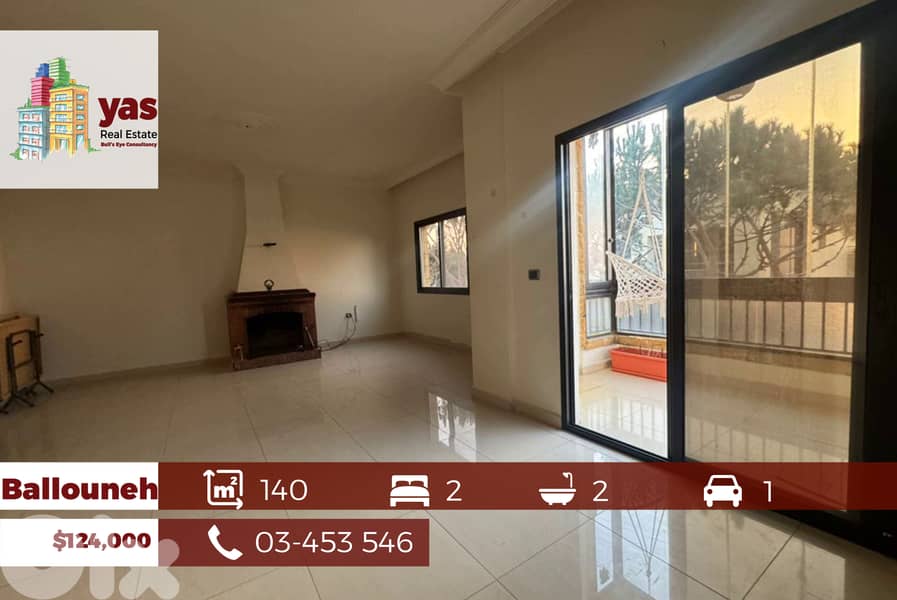 Ballouneh 140m2 | Calm Area | Well Maintained | Open View | EL 0