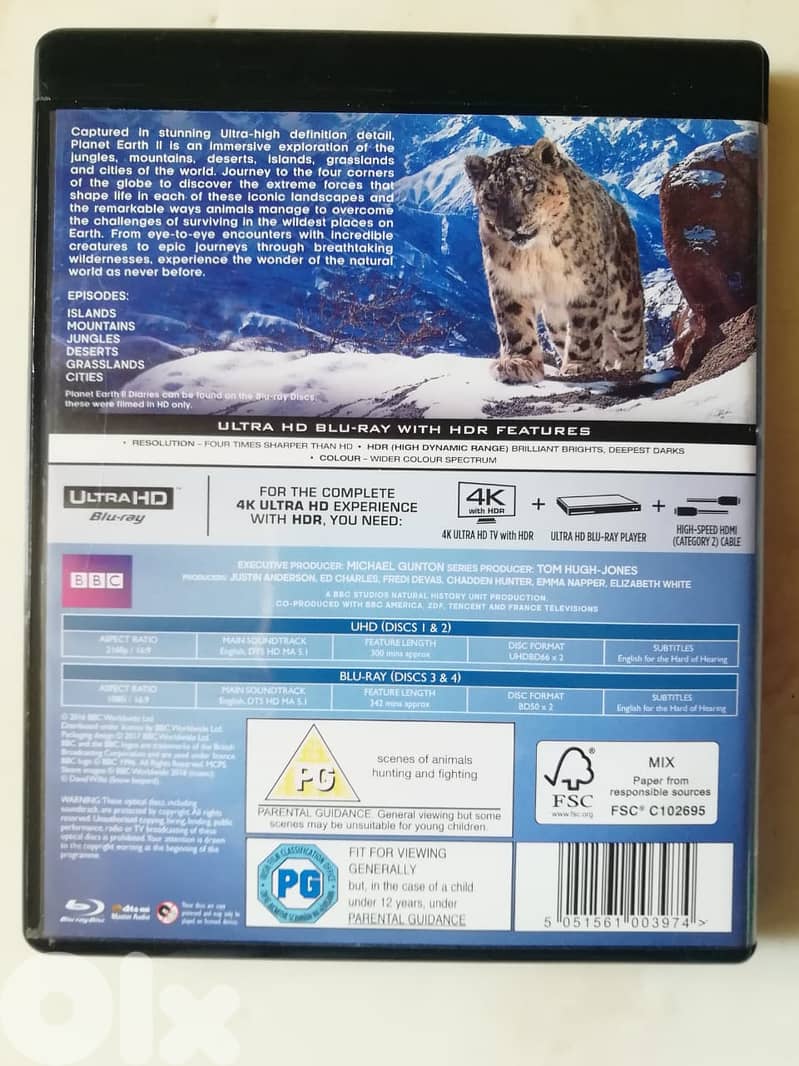 Planet Earth 2 4k ultra HD & 2 Blu-ray 3