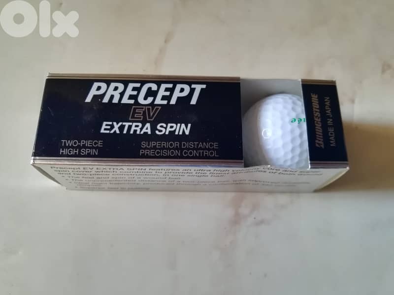 Bridgestone Precept EV extra spin Golf balls pack of 3 made in Japan 1