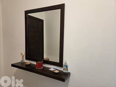 Shelf w/mirror & Shoes box w/seat -  مراية مع رف و خزانة أحذية مع مقعد