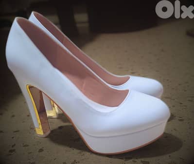 White double heels