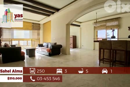 Sahel Alma 250m2 | Spacious Flat  | High End | Classy Area | IV/EH