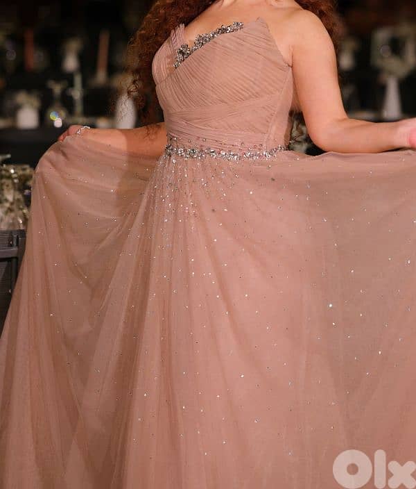 classy chiffon long dress 1