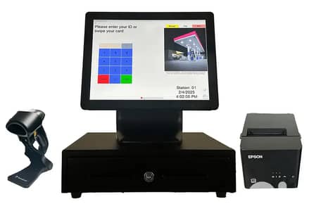 POS All-In-One Touch Screen + Free Software - Core I5/8GB Ram/128GB