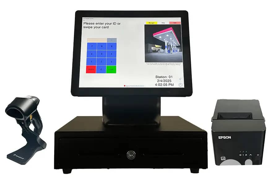 POS All-In-One Touch Screen + Free Software - Core I5/8GB Ram/128GB 0