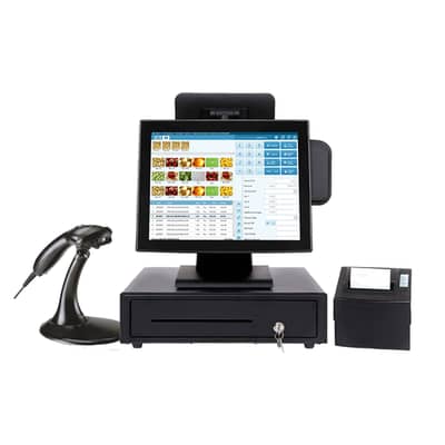 POS All-In-One Touch Screen + Free Software - Core I5 /8GB Ram /128GB