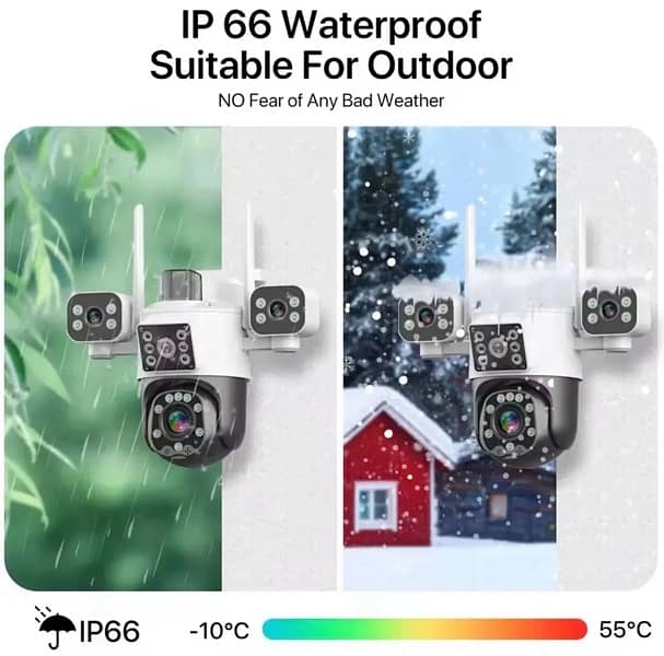 3-in-1 Smart Security Camera - Human Tracking & Night Vision 2