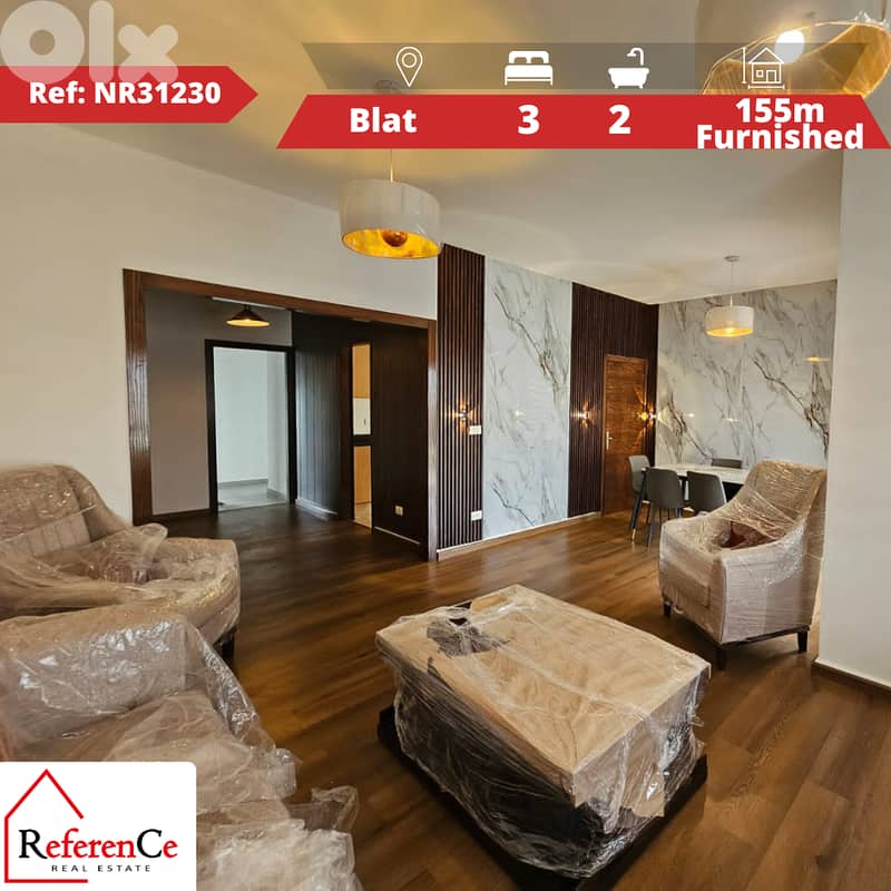 Furnished apartment in Blat for sale شقة مفروشة للبيع في بلاط 0