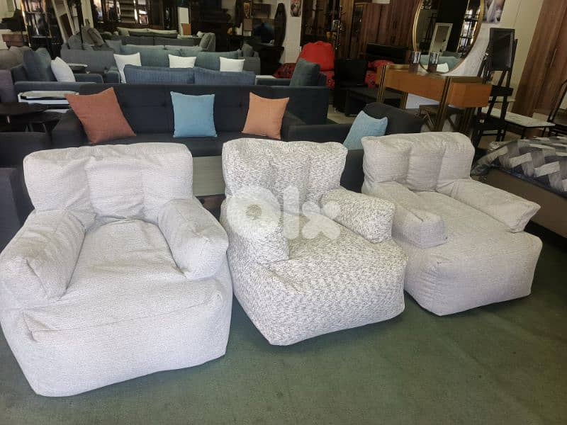 Pouf en tissue بوف قماش فوتوي 2