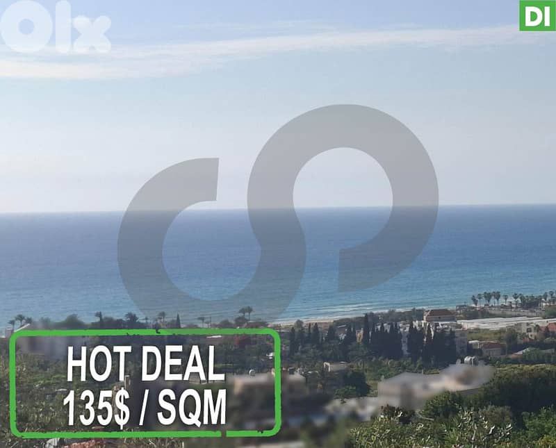 1700SQM Land for Sale in Rmeileh - Chouf /الرميلة - الشوف REF#DI121673 0