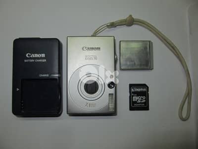 Canon Ixus 70 digital camera with battery and charger