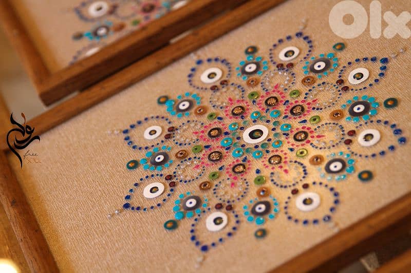 Hand painted Dot Mandala 4