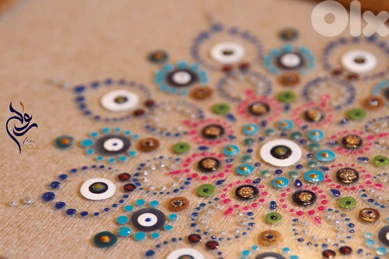 Hand painted Dot Mandala 6