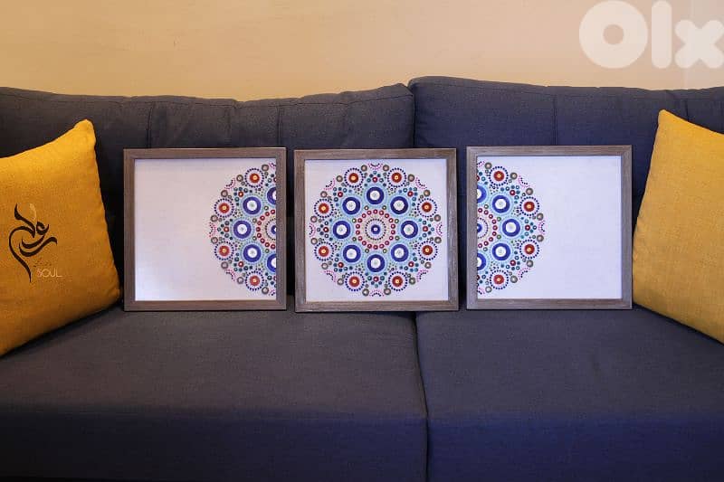 Hand painted Dot Mandala 3