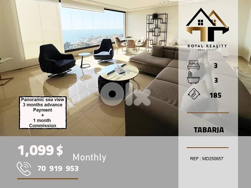 apartments for rent in tabarja keserouan شقق للايجار في طبرجا كسروان 0