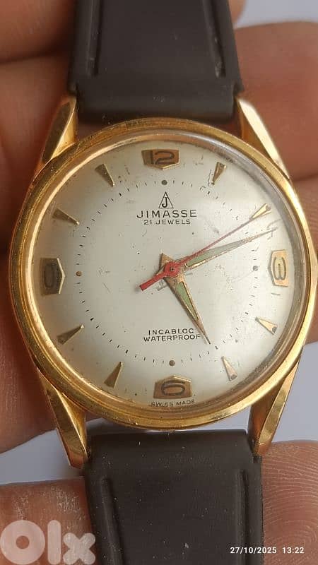 ساعه JIMASSE  نضيفه كتير سوسري اصلي ربط 0