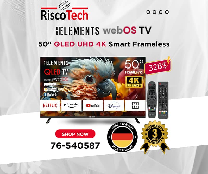 German WebOs Qled TV - UHD - 4K Smart 32” 43” 50” 55” 65” 70” 85”Inch 6