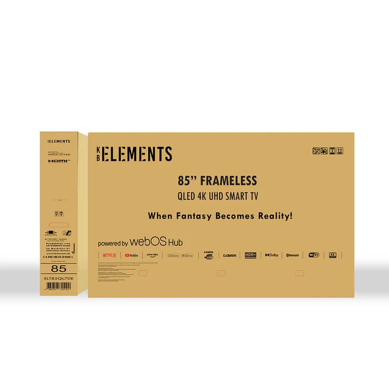KB Elements Qled WebOS 85″ Inch TV UHD 4K Smart | تلفزيون 85 إنش 9