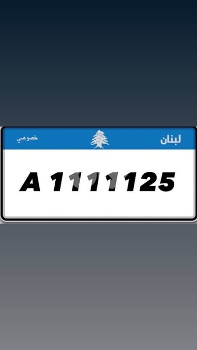 plate number