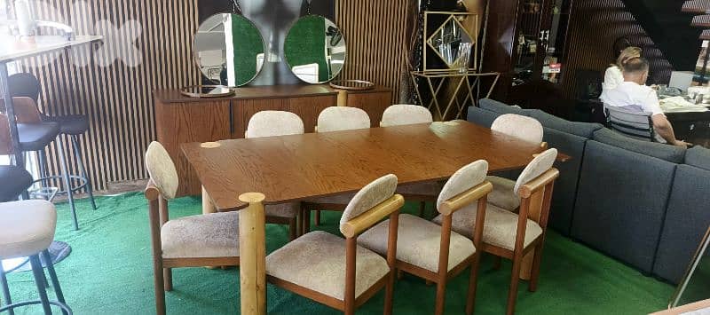 غرفة سفرة سنديان. full dining room mobilia 5